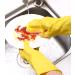 Long Rubber Household Gloves - Reusable Yellow Cleaning & Washing Gloves for Kitchen Garden and Car Wash (Size L) - Buy Online on GoSupps.com