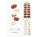 ohora Semi Cured Gel Nail Strips (N Amber Nuance) - Brown Patterned Works with UV/LED Lamps Salon-Quality Long Lasting Easy to Apply & Remove - Includes 2 Prep Pads Nail File & Wooden Stick