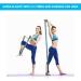 DEHUB Yoga Set - 8 Loop Stretch Belt for Hot Yoga | Washable Easy to Wear High Elasticity - Ideal Stretching Band in Blue - Buy Online on GoSupps.com