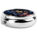 Buy Beautiful Bow Portable Metal Pill Box - 3 Compartment Travel Case for Small Pills - Round Design Hinged Fastening Black - Buy Online on GoSupps.com