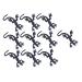 10St Halloween-Simulation Gecko Gift Halloween toys toys simulated Gecko model creepy Halloween frequisite gecko toys party props decorations mini black 3.5x8cm