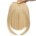 SEGO Clip-in Pony Hairpiece Extensions | Golden Mix Bleach Blonde Straight Fringe Bangs - One Piece Human Hair Look - Buy Online on GoSupps.com