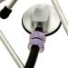 Bling Stethoscope Charms 4 Pack: Name Tags & Crystal Charms for Nurses, RTs, Vets - Violet Kiss Crystal (Silver/Purple/AB/Pink) - Buy Online on GoSupps.com