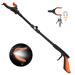 Kekoy 32'' Grabber Reacher Tool, Foldable Grabber With Light, Extra Long Grabbers for Elderly Grab it Reaching Tool, 90 Rotating Jaw Trash Pick Up Stick,Picker Upper Reach Extender Grabber Heavy Duty Orange