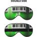 SSIMOO Green & White Piano Keys Print Eye Mask | Ultra-Soft Light-Blocking | Best Comfort for Restful Sleep | International Shipping Available - Buy Online on GoSupps.com