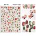 Christmas Nail Stickers 10 Sheets Self-Adhesive Nail Decal for Kids Santa Claus Snowflake Snowman Tree Elk Winter Nail Art Decoration Design Supplies - Buy Online on GoSupps.com