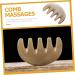 Healeved Massage Comb - 5 Tooth Meridian Brush & Gua Sha Face Tools | International Shipping Available - Buy Online on GoSupps.com