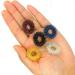 Ultnice 5-Piece Spiky Sensory Finger Rings - Acupressure Massager & Fidget Toys for Pain Relief (Gold Silver Black Blue Red) | International Shipping - Buy Online on GoSupps.com