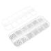 FRCOLOR 1 Box nail drill Metal Nail Tips Metal Steel Studs for Nail Metal Mini Nail Ball Beads Nail Studs Beads Caviar Mini Beads Metal Micro Nail Beads steel ball applique charm 3d 13X5X1cm Silver