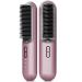 Portable Hair Straightener - Cordless Hair Straightener Portable MCH Fast Heating Ion Hair Straightener Comb Mini Travel Home Outdoor USB Charging (Purple)