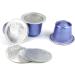 PTILSERY 100 Pieces Empty Coffee Capsule Cups Aluminum-Foil Coffee Capsule with Self Adhesive Seal Stickers Disposable Coffee Pods Coffee Capsule Black - Buy Online on GoSupps.com