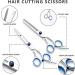 Hair Cutting Scissors Set Professional Haircut Scissors Kit Hair Beard Trimming Thinning Barber Scissors Set Hair Cutting Shears for Men Women Kids Adults Pets Home Salon Barber Cutting Kit Blue - Buy Online on GoSupps.com