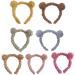Winter Bear Ears Headband for Women and Girls - Cute Curly Faux Fleece Pompom Hair Hoop for Makeup and Parties - Buy Online on GoSupps.com