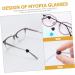 Housoutil Schnapps Glass - 20 Pairs Anti-Cover Glass Holders & Accessories | Black Silica Glasses Ears Anti-Clip - Buy Online on GoSupps.com