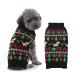 ABRRLO Dog Sweater Dog Sweater Pet Dog Sweater Warm Puppy Small Medium Dogs (XS Black) XS Black