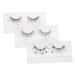 Beavorty 3 Pairs sequin false eyelashes pride outfit cosplay lashes color lashes fake lashes natural colored eyelashes pride makeup colored lashes flower stickers girl Miss Imitation