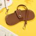 Vintage Leather Eyeglasses Case Holder | Portable Slim Sunglasses Pouch | Soft Glasses Bag for Men & Women - Brown - Buy Online on GoSupps.com