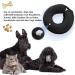 NASJAC Inflatable Dog & Cat Collar | Adjustable Leak-Proof Design | Quick Lock Comfort | Post-Op Wound Protection - Black - Buy Online on GoSupps.com