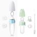 Termichy Baby Spoon Fruit Sucker Bottle Squeeze Feeder | Silicone Baby Food Feeder Cutlery Set - 2 Pieces (30ml & 90ml) in Blue & Green - International Shipping Available - Buy Online on GoSupps.com