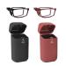 Hubeye 2 pair of foldable reading glasses men women blue light filter reading aid reading aid with hard glasses case for easy wearing 1.00 1020 - black/red 1.0 diopters