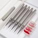Nail Art Drawing Pen Fine Nail Art Brush Nail Liner Nail Striping Brush Nail Art Design for Nail Art Manicure Liner Painted Metal Diamond Pen - Buy Online on GoSupps.com
