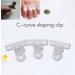 Weetack Rusian C Nail Clamps Clips Multifunctional Tool Acrylic Nails Pinchers Transparent Set of 6 - Buy Online on GoSupps.com