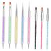 minkissy 1 Set Nail Pen Nail Tech Accessories Dotting Pen Household Tools Wear- Resistant Nail Painting Tools Nail Art Liner Brush Pro Tools Portable Dotting Tools Drawing Pen 3d Major Abs