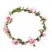 Floral Fall BOHO Headband Flower Crown Festival Wedding Beach Hair Wreath F-01 (Purple) (Pink)