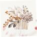 DOITOOL Hair Combs for Women Beige Bath Towel Essential Oils Wallet Pearl Hair Barrettes Hair Accessories for Prom Ice Face Mold Wedding Hair Clip Tiara European Style Bride - Buy Online on GoSupps.com