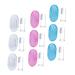 Minkissy 9pcs finger toothbrush cleaning brush mouth cleaner fingerbrush handle toothbrush dog toothbrush finger kid toothbrush massager child manual