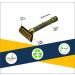 Pearl Double Edge Safety Razor - Eco-Friendly Men's Shaving Kit | Premium Close Comb Reusable Razor | Perfect Father's Day Gift (Antique Brass - Buy Online on GoSupps.com