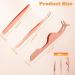 3 Styles Eyelash Tweezers Set Stainless Steel Eyebrow Tweezers Eyelash Curler Eyelash Applicator Tool Eyelash Tweezers Suitable for Beginners Girls and Makeup Artist Gold - Buy Online on GoSupps.com