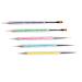 5pcs Double Ended Nails Art Brush Point Drill Nail Dotting Drawing Painting Tools Liner
