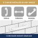 Evekare Premium Extra Strength 12 Grab Bar for Bathtubs & Showers | Stainless Steel White | ADA Compliant Handle for Elderly & Disabled - Buy Online on GoSupps.com