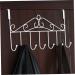 PRETYZOOM Hanging Hooks Hook Over Door Clothes Hanger Rack Over The Door Hanger Coat Hanger Rack No Trace Towel Rack Metal Hangers medium White - Buy Online on GoSupps.com