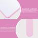 SOLUSTRE Square Hand Mirror - Pink | Handheld Cosmetic Mirror for Makeup, Salon & Hairdressing - Buy Online on GoSupps.com