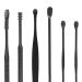 Ear Wax Removal Set - Durable & Rust Proof Spiral Ear Spoon | Easy & Convenient Cleaning Tool for Ear Canal Dirt - Black - Buy Online on GoSupps.com