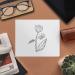 Azeeda Scribble Flower Microfiber Lens Cleaning Cloths - 2 Pack for Eyeglasses | International Shipping Available - Buy Online on GoSupps.com