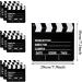 10-Piece Movie Clapboard Set | 7x8 Inch Cardboard Directors Clapper Board for Films & Photo Props - White - Buy Online on GoSupps.com
