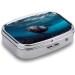 Underwater Sea Lion Print Pill Box | 2 Compartment Portable Pill Organizer - Decorative Metal Medicine Case for Pocket or Purse - Buy Online on GoSupps.com