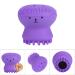 Octopus Shape Silicone Facial Cleansing Brush - Manual & Waterproof - Purple - Buy Online on GoSupps.com