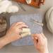 Wool Needle Felting Pad with Leather Finger Guards - Eco-Friendly 6x6 inch Base for Precision Projects - Buy Online on GoSupps.com