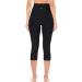 Ewedoos High Waist Capri Leggings with Pockets for Women - X-Large Black Yoga Workout Pants - Buy Online on GoSupps.com