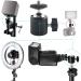 EXMAX 360 Swivel Mini Tripod Ball Head for DSLR Camera and Camcorder - Aluminum Alloy, 1/4 Screw Mount Base - Ideal for Hiking, HTC Vive - Black - Buy Online on GoSupps.com