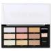 Profusion Cosmetics Pro Strobe and Glow Highlight Palette - Diamond Shimmer Glitter Highlighter for Face Cheek - Makeup Powder Palette - Buy Online on GoSupps.com