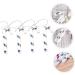 Alipis 4pcs Christmas Candy Cane Ornament Candy Canes Tree Pendants Christmas Adornments Christmas Tree Silver 7x2.5cm - Buy Online on GoSupps.com