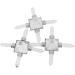 Nupuyai Energy Generator Pyramid - 4 Points Rock Crystal Healing Stone for Reiki Meditation | International Shipping Available - Buy Online on GoSupps.com