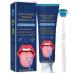 Tongue Cleaner Gel with Tongue Brush Tongue Cleaning Gel Set Tongue Scraper Fresh Mint Tongue Cleaner Gel Fresh Mint Tongue Cleaner Gel for for Reduce Bad Breath and Maintain Mouth Health(50g) New Edition