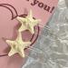 AJTUTUS Acrylic Starfish Shape Hairpins Hot Girls Duckbill Clear Hair Clip Spring Ponytail Side Hair Clip for Woman - Buy Online on GoSupps.com