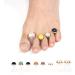 Eddwiin 8pcs Silicone Nail Art Toe Separators - Washable & Reusable Pedicure Tool for Perfectly Spaced Toes - Buy Online on GoSupps.com